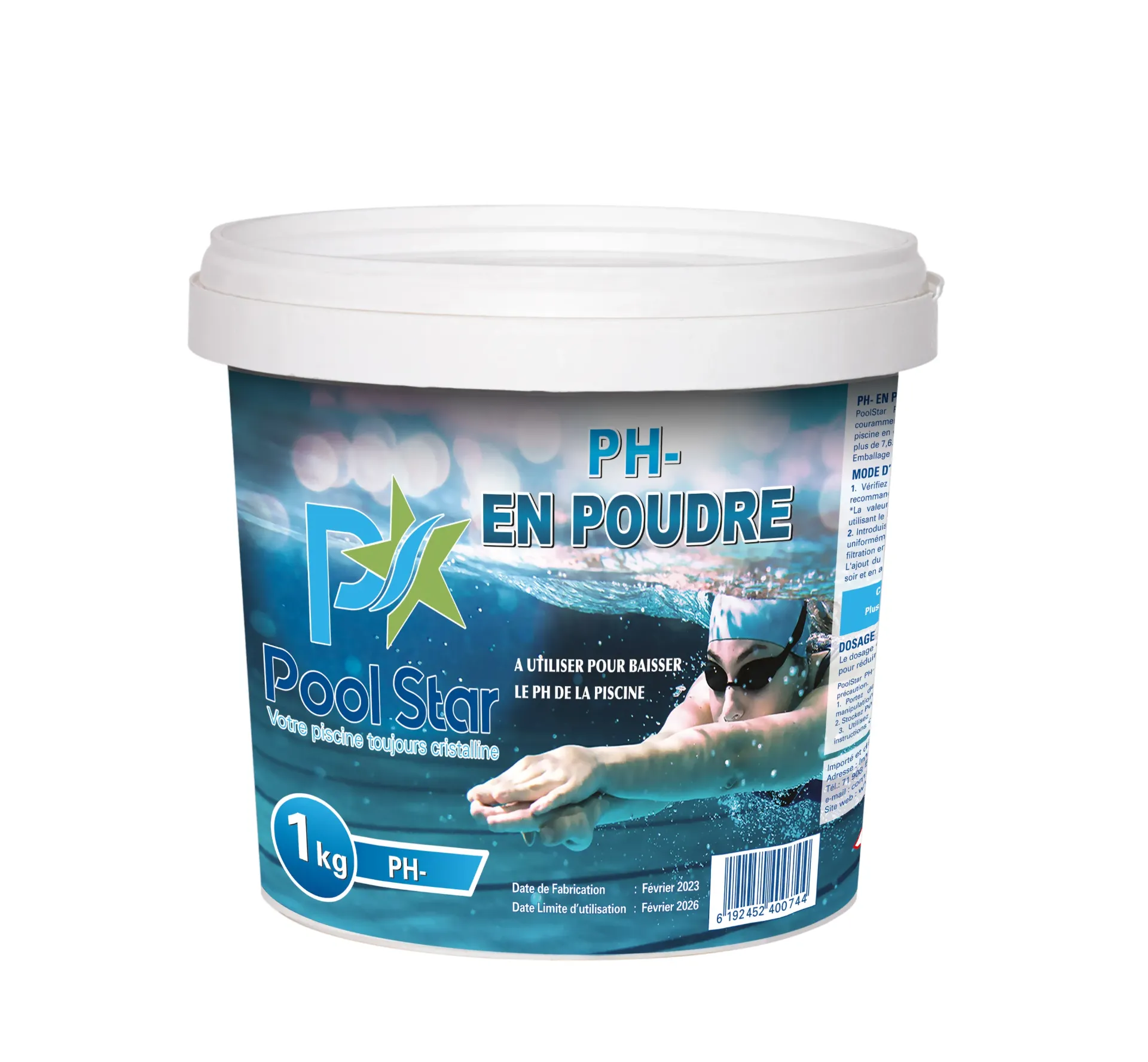 REDUCTEUR DE PH EN POUDRE POOLSTAR PH 1KG